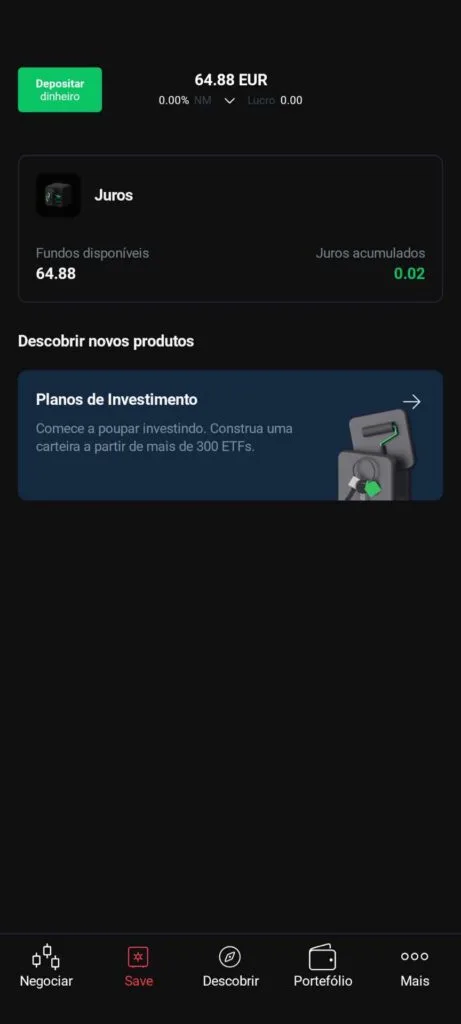 juros pagos pela xtb portugal 2024 capital nao investido