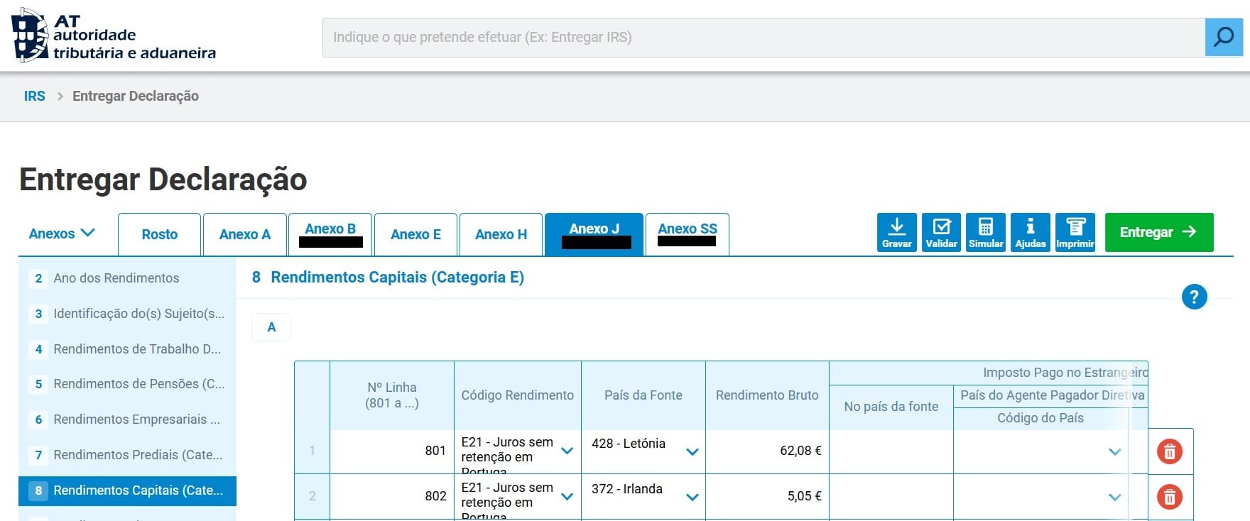 Declarar Juros Obtidos em P2P no IRS