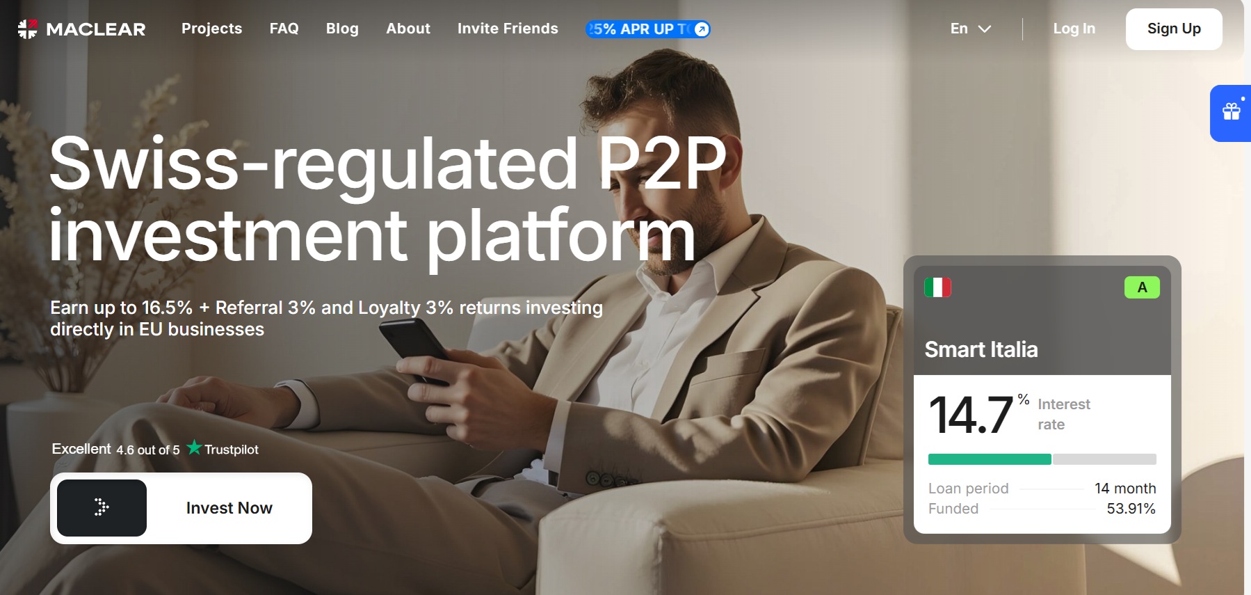 investir maclear p2p portugal